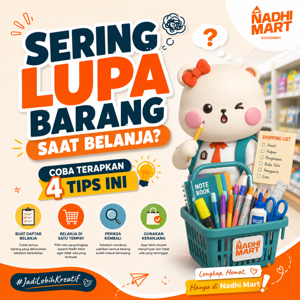 4 Tips Belanja Alat Tulis agar Lebih Hemat dan Tidak Ada yang Terlupa